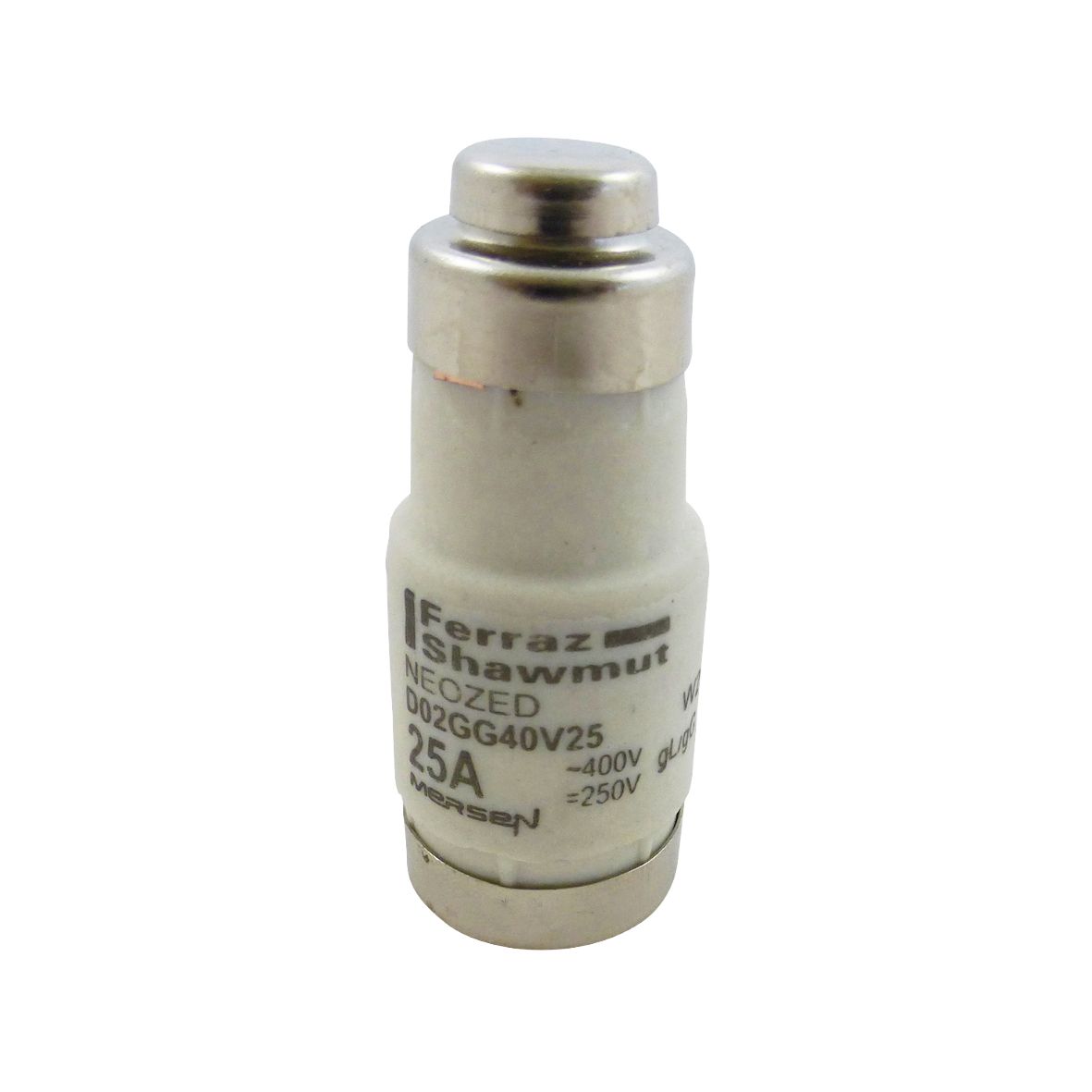 W213160 - Neozed D0 fuse-link gG, 400VAC, D02, 25A, yellow
